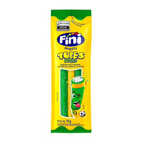 Fini Tubes Abacaxi e Maçã Verde 180g (12x15g)