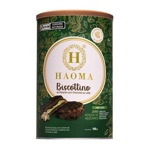 Biscottino Pistache Chocolate ao Leite Haoma Linha Stevia 168g