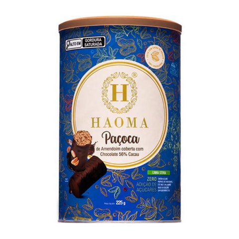 Paçoca Chocolate 56% Haoma Linha Stevia 225g