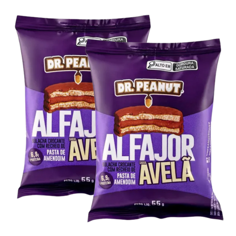 Alfajor Dr Peanut sabor Avelã 2x55G