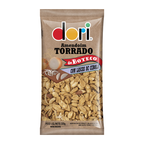 Amendoim Torrado com Lascas de Cebola de Boteco Dori 320g