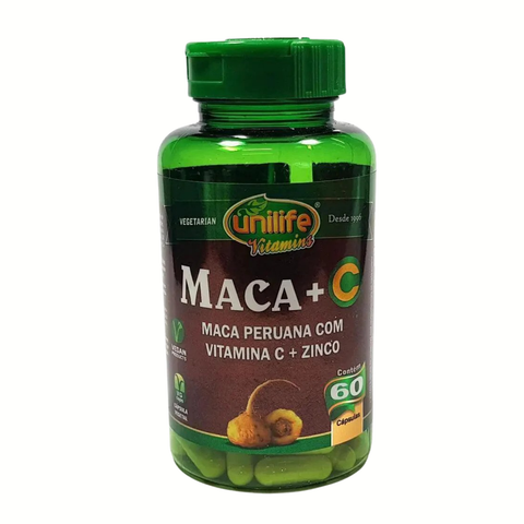 Maca Peruana Com Vitaminas Unilife 60 Cáps