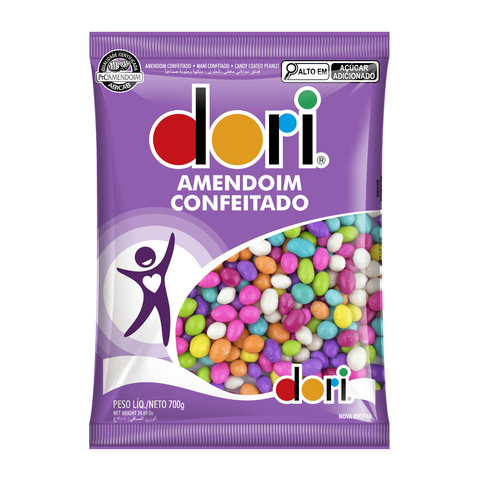 Amendoim Confeitado Colorido Dori 700 G