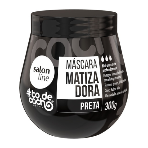 Máscara Matizadora #todecacho Preta 300g