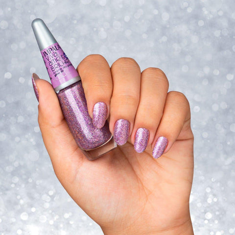 Esmalte Impala Coleção Viva, Ame e Brilhe Glitter 3D