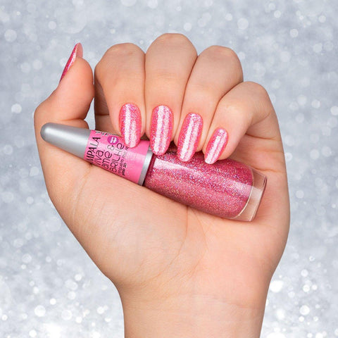 Esmalte Impala Coleção Viva, Ame e Brilhe Glitter 3D