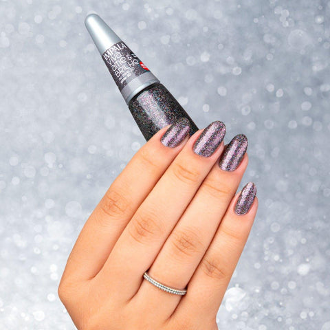 Esmalte Impala Coleção Viva, Ame e Brilhe Glitter 3D