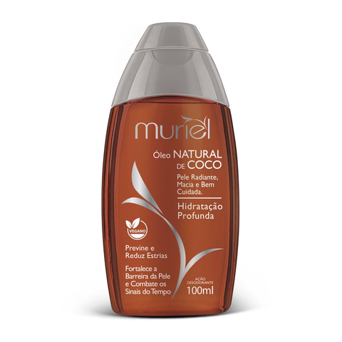 Óleo Corporal Natural de Coco 100ml Muriel