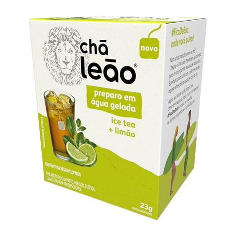 Cha Cold Brew Preto com Limao Leao 23g