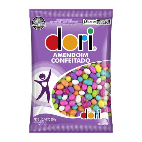 Amendoim Confeitado Colorido Dori 500g