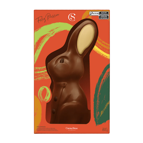 Chocolate Coelho Artesanal Cacau Magia 850g Cacau Show