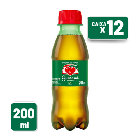 Guaraná Antárctica 200ml Kit c/ 12 Unid - Mini Guaraná Antárctica