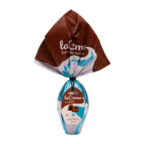 Ovo de Páscoa laCreme ao Leite  Zero Açúcares 180g Cacau Show