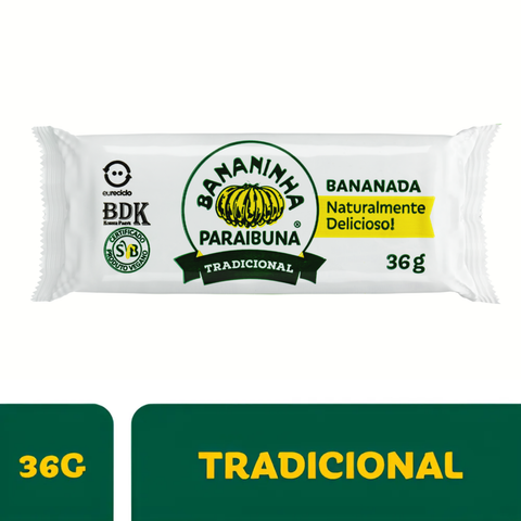 Bananinha Paraibuna Tradicional 36g - Unitário