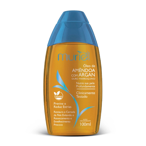 Óleo Corporal de Amêndoas c/ Argan 100ml Muriel