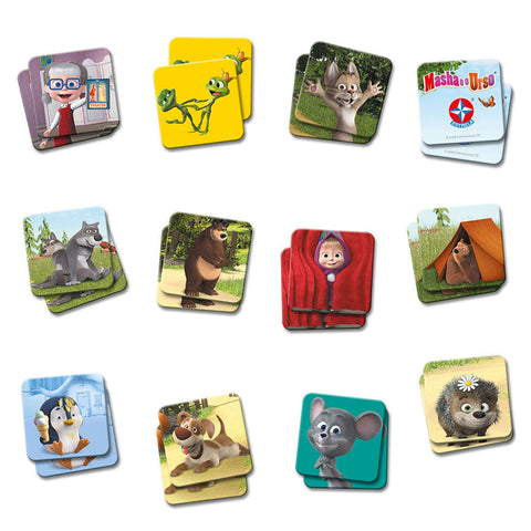 Jogo da Memória Masha e O Urso - Estrela