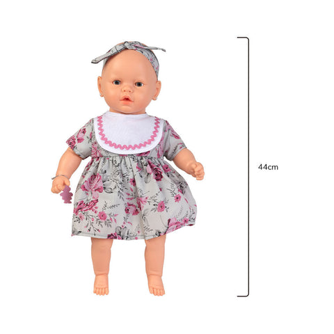 Boneca Nenezinho Vestido Floral 44 cm - Estrela