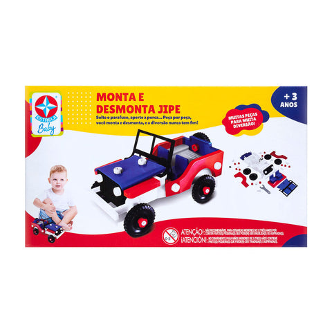 Monta e Desmonta Jipe - Estrela Baby