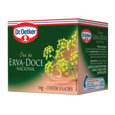 Chá Ervas - 10 sachês - Dr Oetker - Sabores