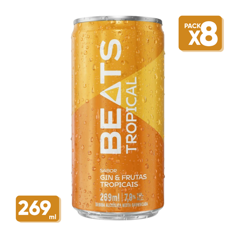 Skol Beats Lata 269ml Pack C/8 latas - Sabores
