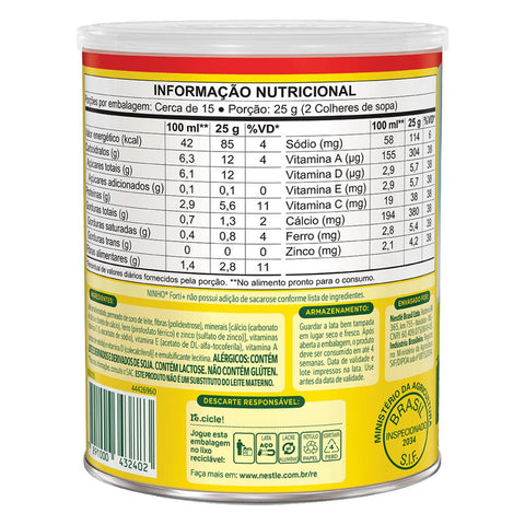 NINHO Forti+ Po  Instantâneo Lata 380Gr.