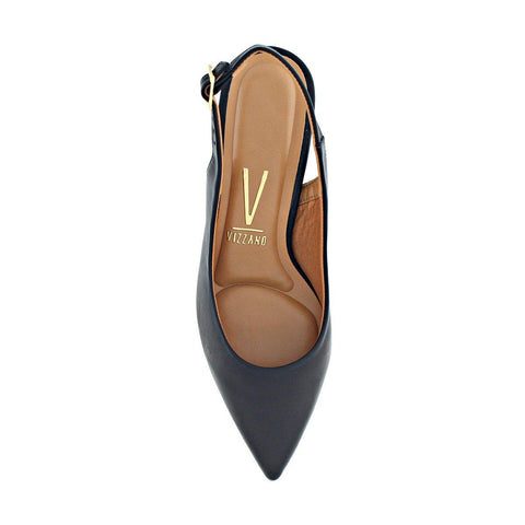 Scarpin Slingback Vizzano 1122-806 Salto Kitten Preto