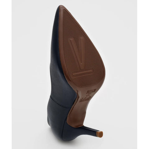 Scarpin Vizzano 1184-1101 Bico Fino Salto Alto Napa Azul-marinho