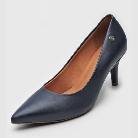Scarpin Vizzano 1185-702 Bico Fino Azul-marinho