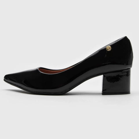 Scarpin Vizzano 1220-315 Salto Bloco Preto Verniz