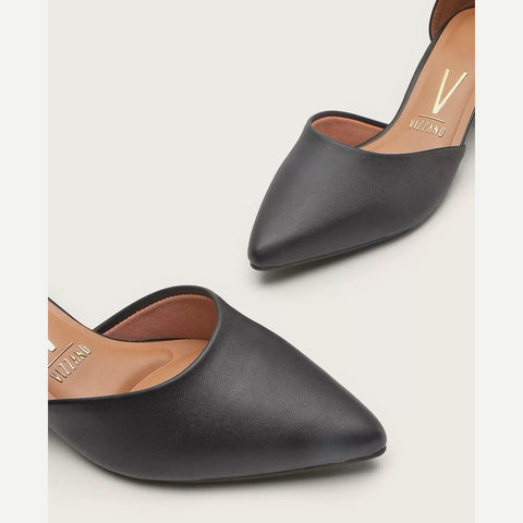 Scarpin Vizzano 1220-317 Salto Bloco com Tira no Tornozelo Preto