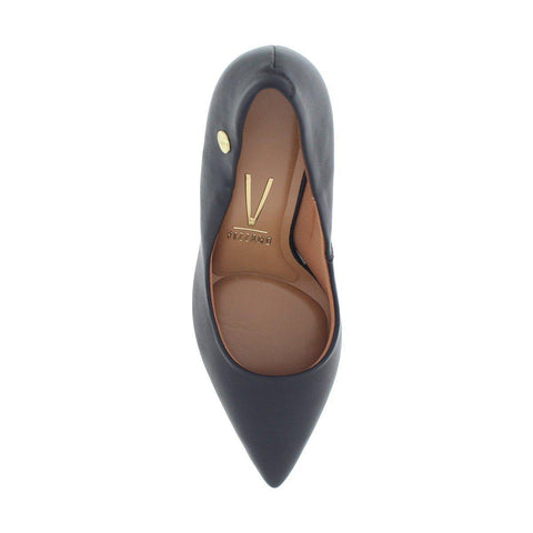 Scarpin Vizzano 1285-400 salto bloco bico fino Preto