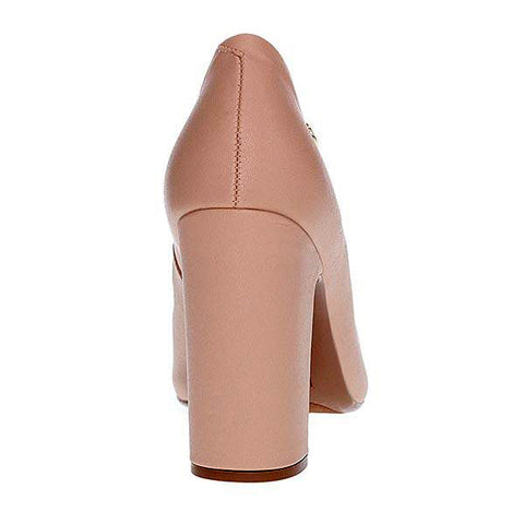 Scarpin Vizzano 1285-400 salto bloco bico fino Bege