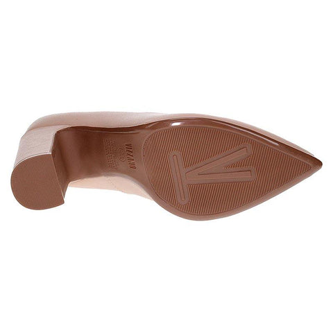Scarpin Vizzano 1285-400 salto bloco bico fino Bege