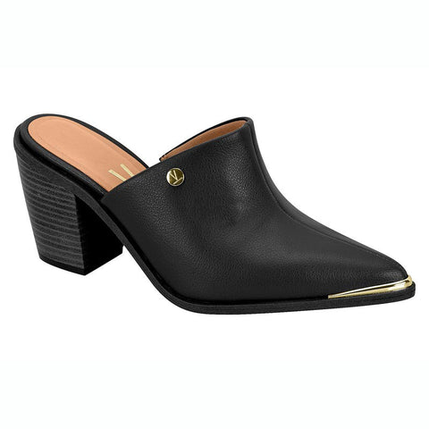 Mule Vizzano 1323-200 salto bloco bico fino Preto