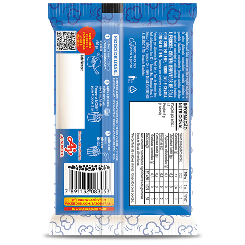 Tempero Em Pó SAZÓN® Pipoca 3un x 60G - Sabores