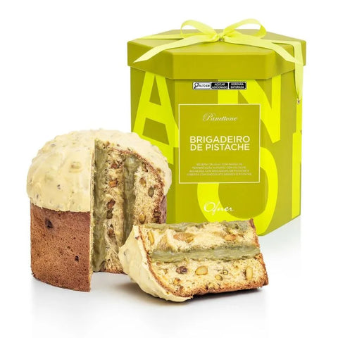 Panettone Brigadeiro de Pistache 1kg Ofner - MEUBRASILONLINE