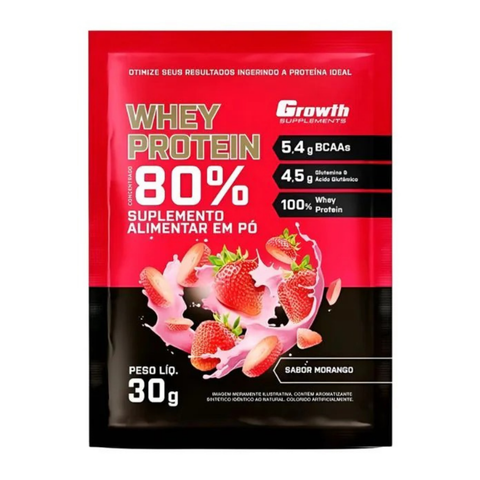 Sachê Dose Whey Protein Concentrado 30gr - Growth Supplements