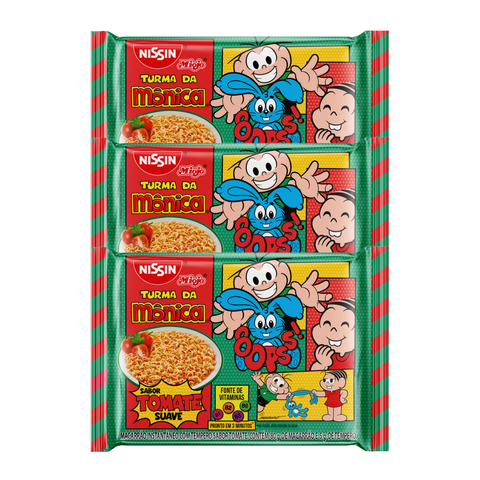 KIT 3 MIOJO DE TOMATE TURMA DA MÔNICA 85G