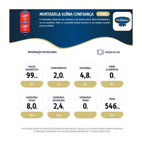 Mortadela Seara Confiança 400g