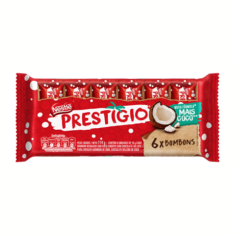 Chocolate Nestlé Prestigio 6un - Pack - 114g