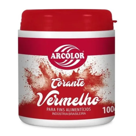 Corante Alimentar Vermelho em Pó Arcolor 100g