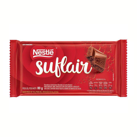 Chocolate em Barra Suflair Nestlé 3x80g