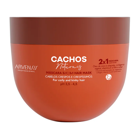Máscara Capilar Cachos Naturais 2x1 300g- Arvensis