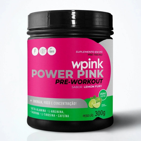 super power pink limão - pré-treino - 300g WPink