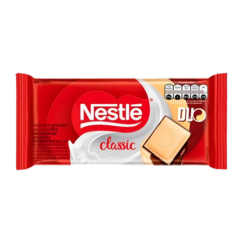 Chocolate Ao Leite Branco Duo Classic Nestlé 3x80g