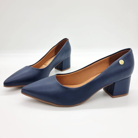 Scarpin Vizzano 1220-315 Salto Bloco Azul-marinho
