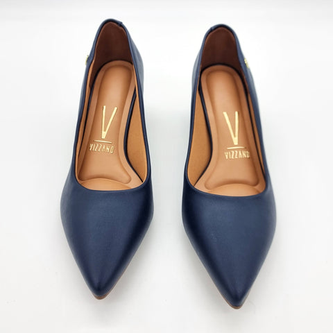 Scarpin Vizzano 1220-315 Salto Bloco Azul-marinho