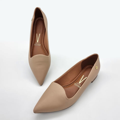 Mocassim Vizzano 1206-261 Bico Fino Bege
