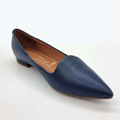 Mocassim Vizzano 1206-261 Bico Fino Azul-marinho