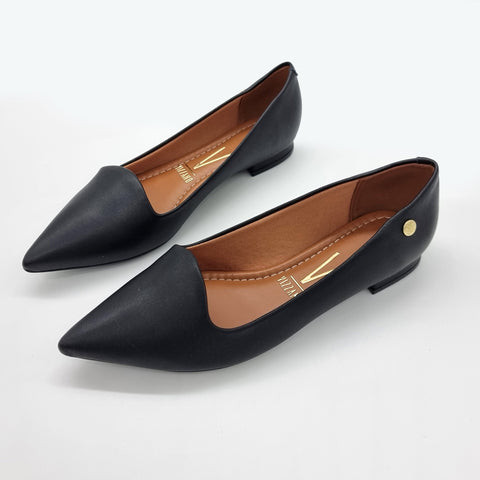 Mocassim Vizzano 1206-261 Bico Fino Preto